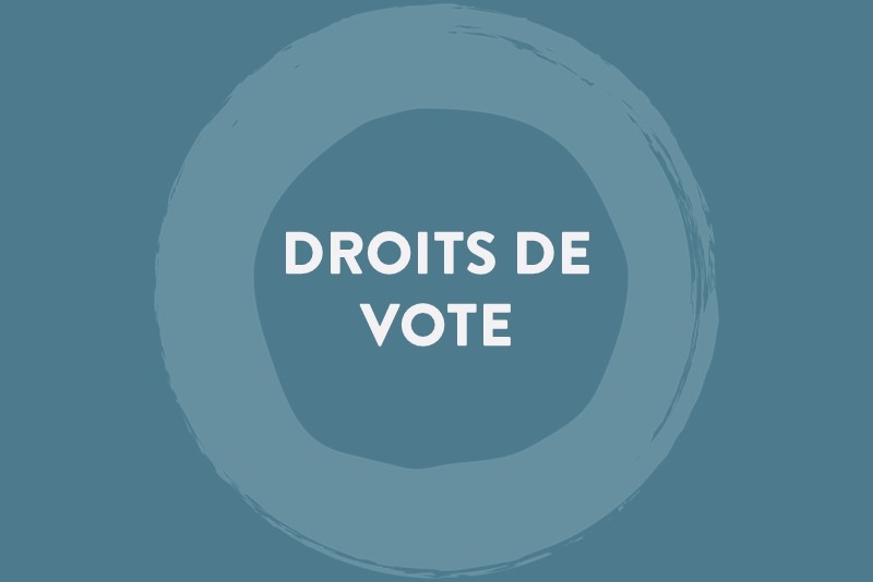 Communiqué de presse - Droits de vote